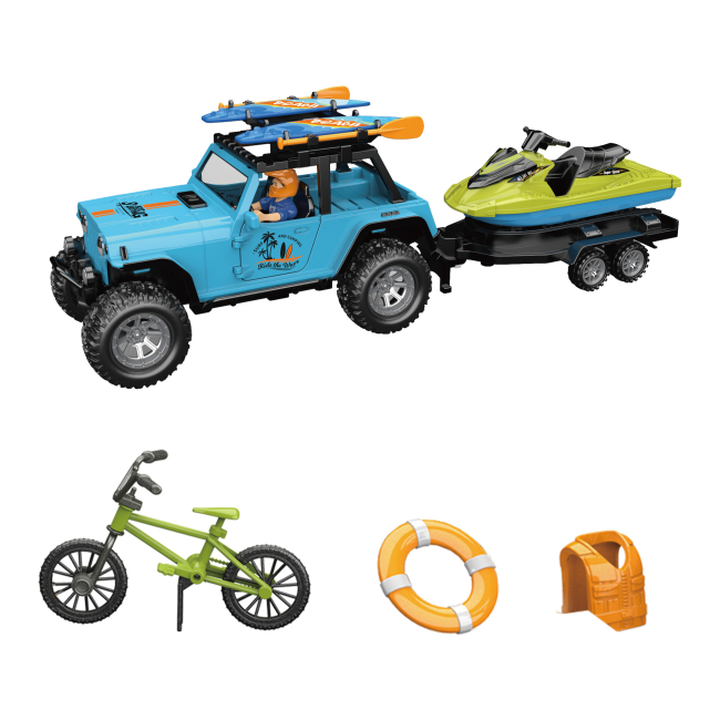 Автомоделі - ​Ігровий набір Otamanko Автотуризм Позашляховик з 2 дошками для серфінгу та гідроцикл (5320296)