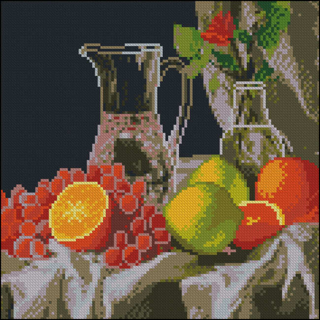 Мозаїка - Алмазна картина Strateg Свіжі плоди 30 х 30 см (FZ3030-32)