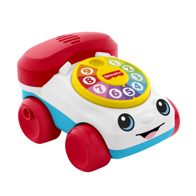 Развивающие игрушки - Развивающая игрушка Fisher-Price Машинка-каталка Веселый телефончик (JKD56)