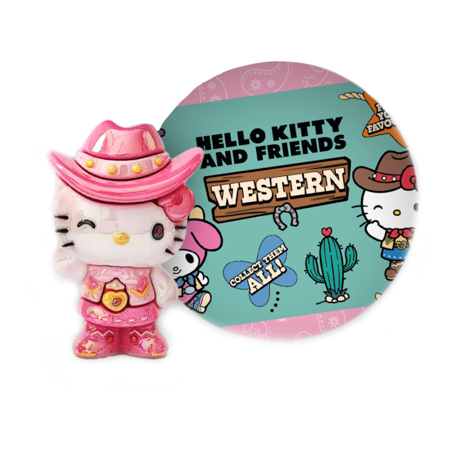 Фигурки персонажей - ​Фигурка-сюрприз Cool Things Hello Kitty Звезды вестерна (HK057)
