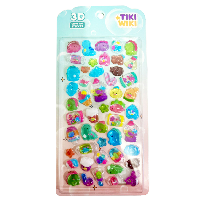 Наборы для творчества - Набор 3D-наклеек Tiki Wiki Crystal Тики вдохновение (25ESE009-06)