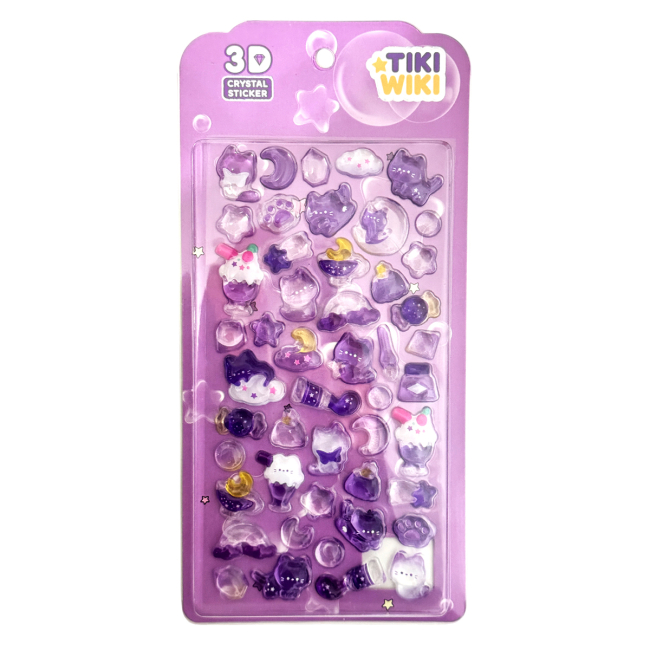 Наборы для творчества - Набор 3D-наклеек Tiki Wiki Crystal Тики звездные сны (25ESE009-07)