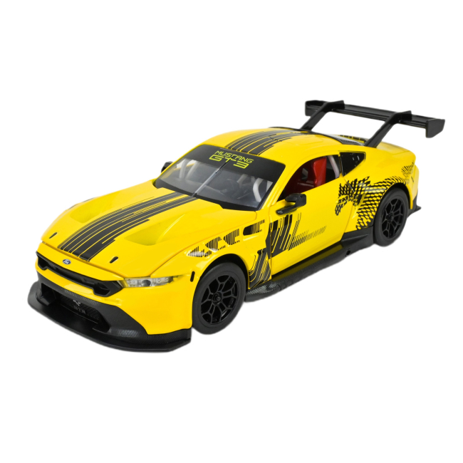 Автомодели - Автомодель Автопром Ford Mustang GT3 желтая 1:24 (661293A)