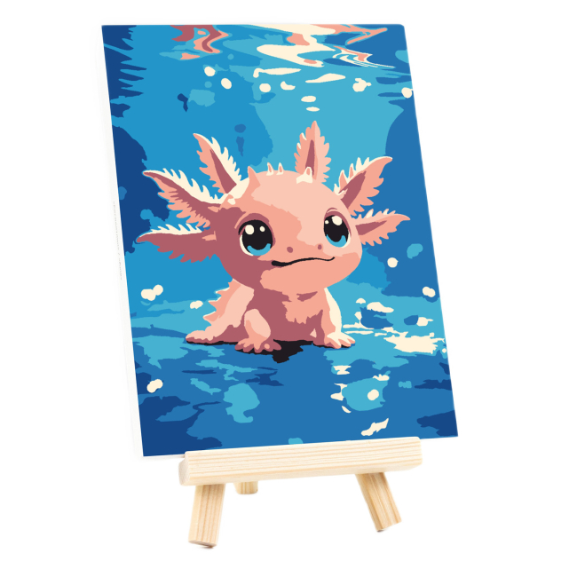 Товари для малювання - Картина за номерами Rosa Start Аксолотик 15 х 20 см (N00014092)