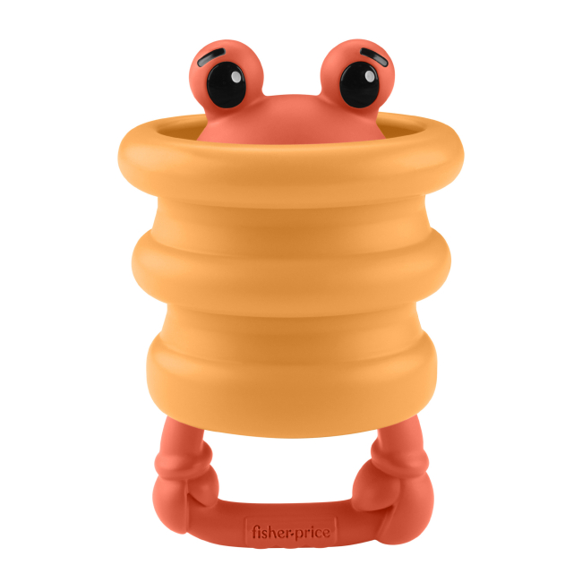 Брязкальця, прорізувачі - Сенсорний гризунець Fisher-Price Морські друзі оранжевий (JHB54/1)