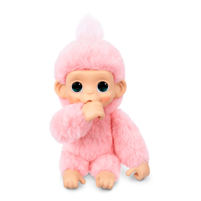 Мягкие животные - ​Интерактивная игрушка Little Live Pets Обезьяна Луна Лемон розовая (26764)