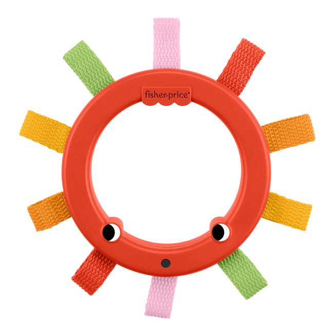 Брязкальця, прорізувачі - Брязкальце Fisher-Price Різнокольорові петельки червоне (JKW53/3)