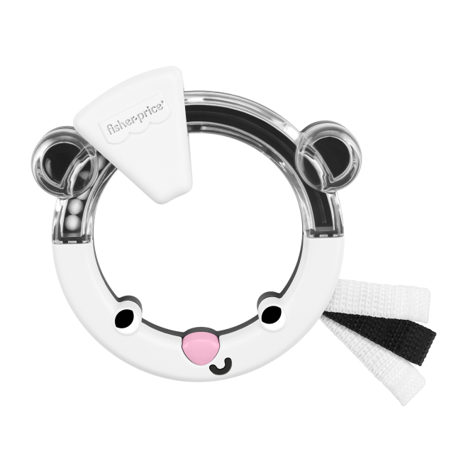 Брязкальця, прорізувачі - Брязкальце Fisher-Price Різнокольорові петельки біле (JKW53/4)