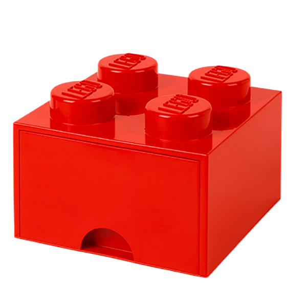 Боксы для игрушек - Выдвижной ящик для хранения LEGO Lifestyle Кирпич 4 красный (40051730)