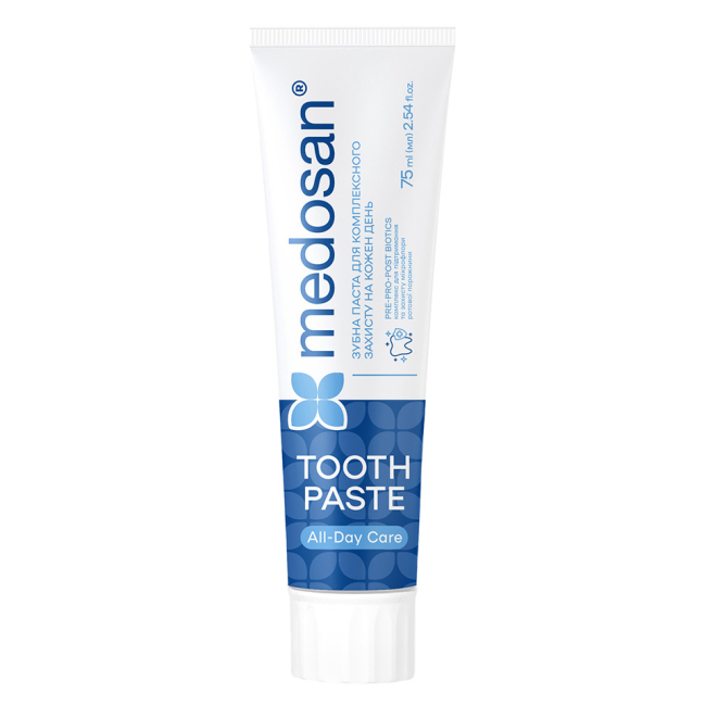 Косметика - Зубна паста для комплексного захисту на кожен день Medosan All-Day Care 75 мл (4823109411661)