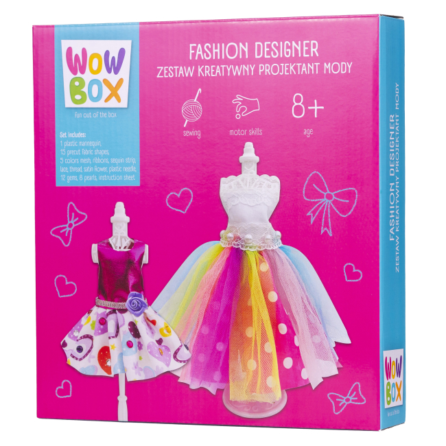 Набори для творчості - Набір для творчості Wow Box Вчимося шити Дизайнер одягу (WOW0276)