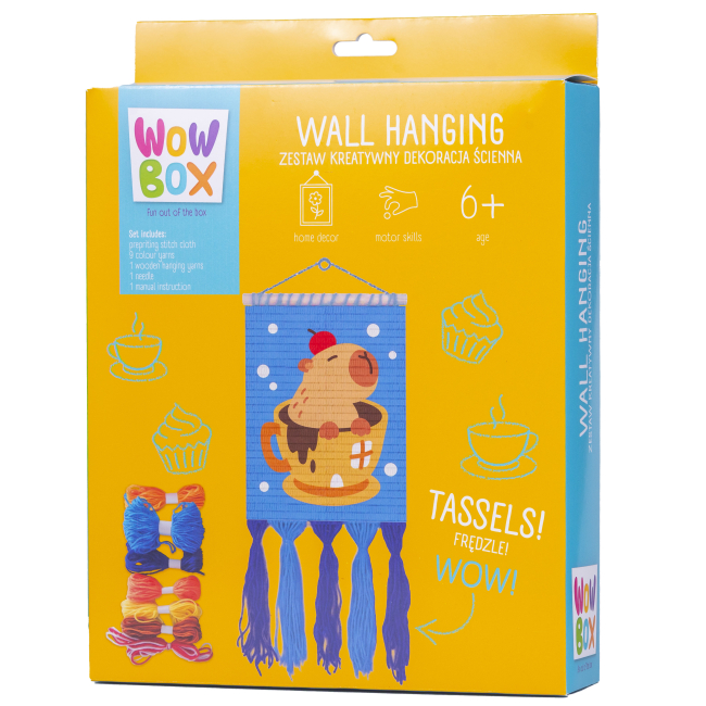 Набори для творчості - Набір для творчості Wow Box Вчимося вишивати панно Капібара в чашці (WOW0277)