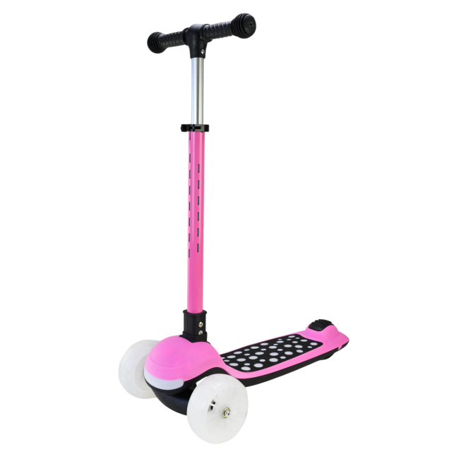 Самокати - Самокат Країна Іграшок LED підсвітка рожевий (SC9027/2)