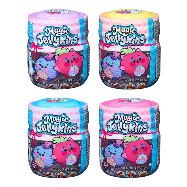 Персонажи мультфильмов - Мягкая игрушка-сюрприз Magic Jellykins в волшебной банке (M68900) (SM68900)