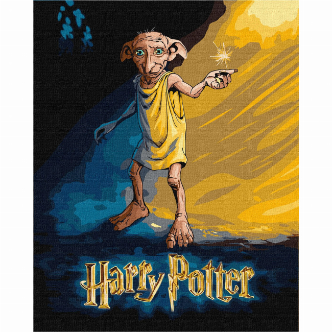 Товары для рисования - Картина по номерам Ідейка WB Harry Potter Постер с Добби 40 х 50 см (KHO5221)