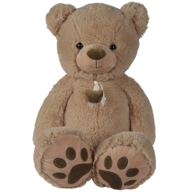М'які тварини - ​М'яка іграшка Nicotoy Ведмежа коричневе 85 см (5810020)