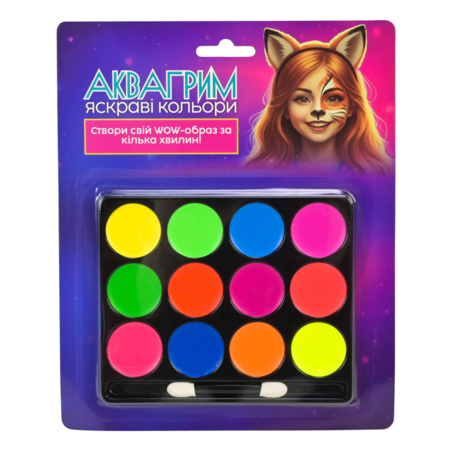 Косметика - ​Аквагрим Країна Іграшок Яскраві кольори (MK526-02)