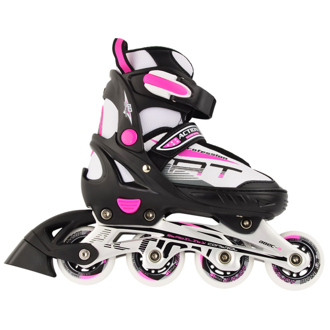 Ролики дитячі - Роликові ковзани Action OLA/Pink розмір 37-40 (153B-5-1/Pink/37-40)