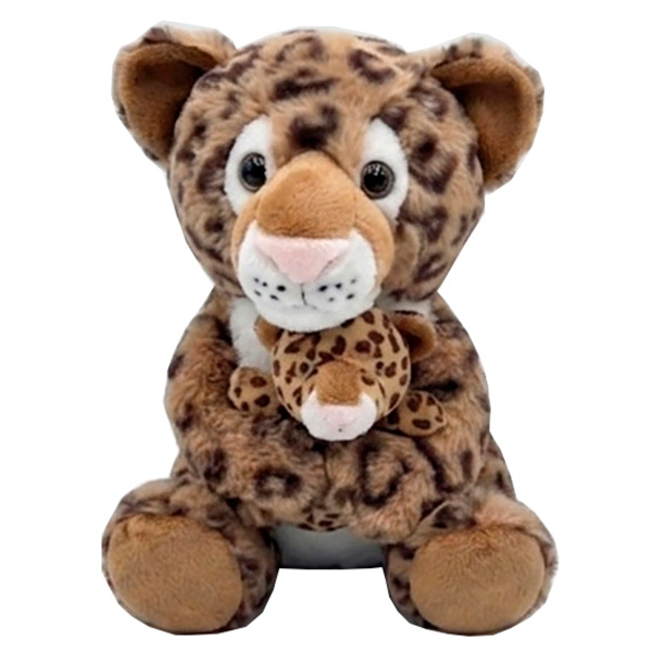 М'які тварини - ​М'яка іграшка Nicotoy Звірятка з малюком Леопард 28 см (5851128/3)