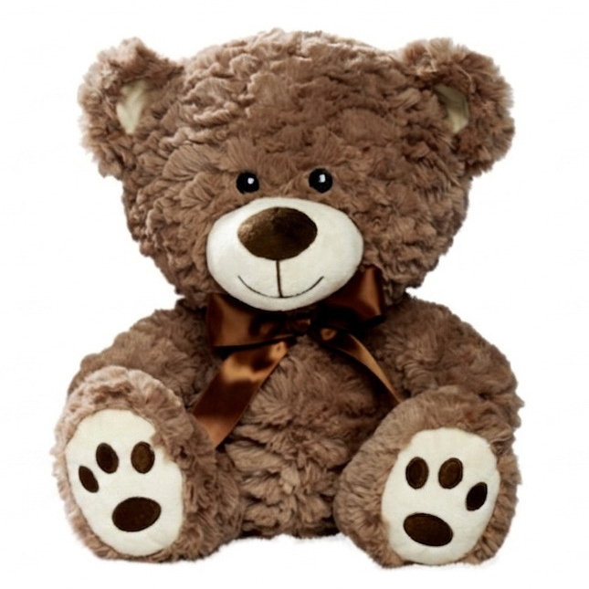 М'які тварини - М'яка іграшка Nicotoy Ведмежа з бантиком коричневе 25 см (5810188/2)