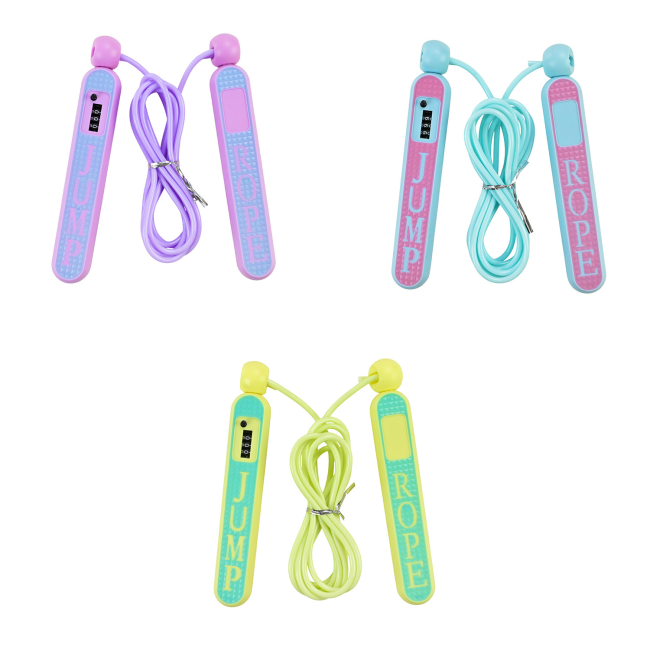Спортивные активные игры - Скакалка Extreme Motion со счетчиком в ассортименте (JR2212)