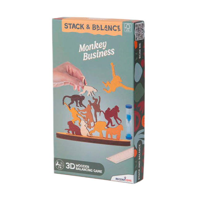 Настольные игры - Настольная игра Recent Toys Балансир Monkey Business (8717278850818)