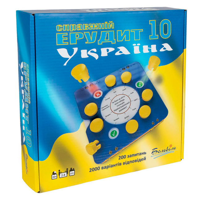 Настольные игры - Настольная игра Tactic Настоящий Эрудит 10 Украина (41501265-UK)