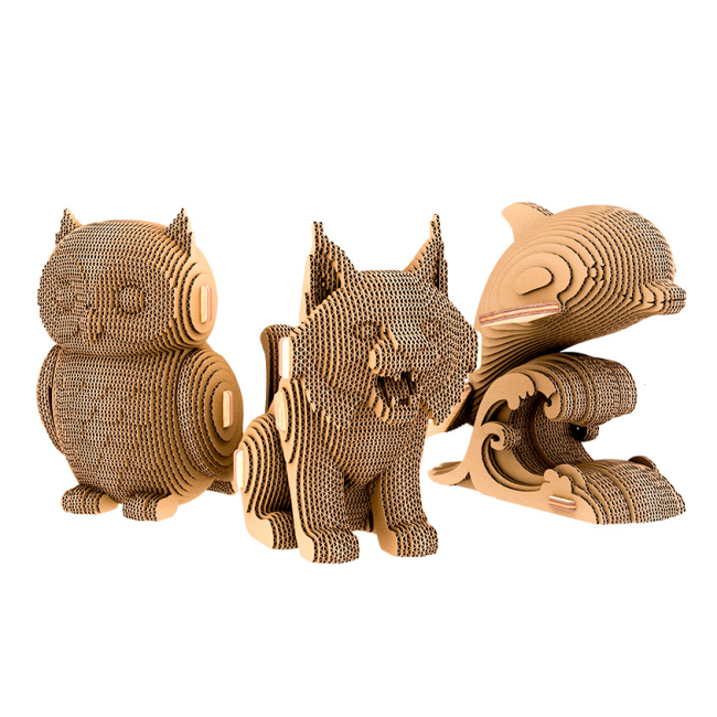 3D-пазли - 3D пазл Cartonic Uanimals red book trio (CARTUANIMALS)
