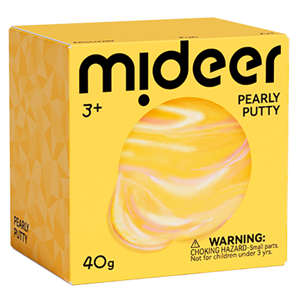 Набори для ліплення - Перлинна маса для ліплення Mideer Жовта (MD1701)