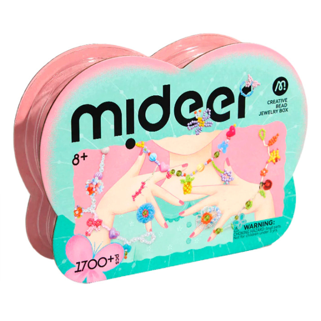 Наборы для творчества - ​Набор для творчества Mideer Креативная шкатулка для ювелирных изделий из бисера (MD1708)