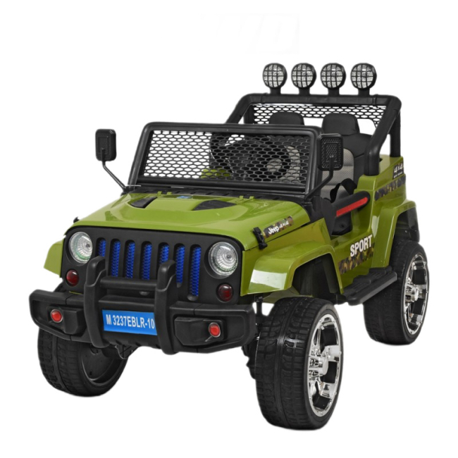Електромобілі - Електромобіль Bambi Racer Джип на радіокеруванні хакі (M 3237EBLR-10)