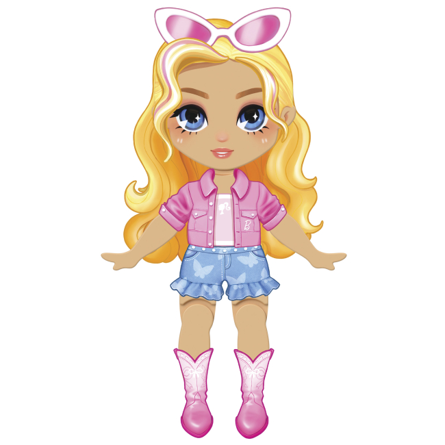 Ляльки - Ігровий набір Barbie Стіккі Стайл Лялечка блондинка (JMV91/2)