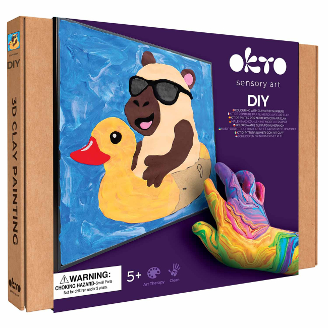 Наборы для творчества - ​Набор для творчества OKTO 3D картина Капибара (20047)