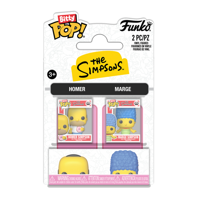 Фігурки персонажів - Набір фігурок Funko Bitty Pop Simpsons Гомер і Мардж (94217)