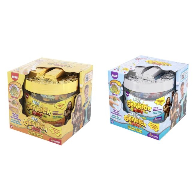Антистресс игрушки - Слайм Joker Slimy Mix & Match Золото и Серебро в ассортименте (32155)