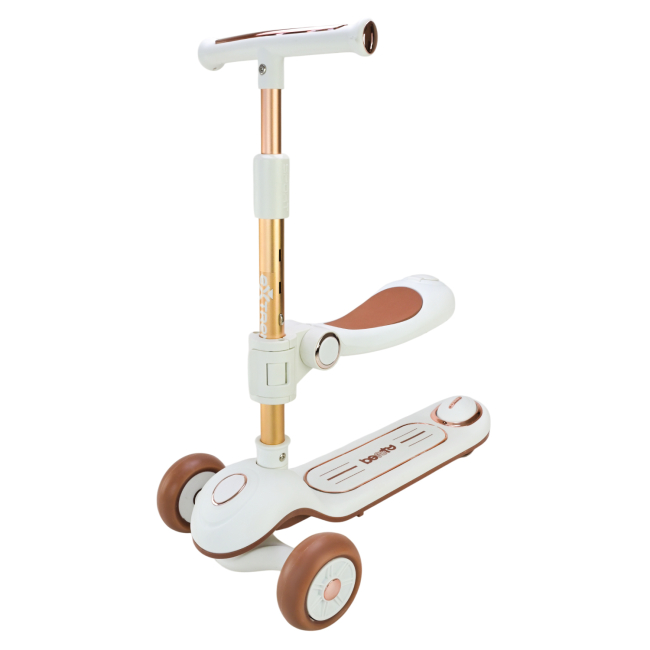 Самокаты - Самокат Extreme motion белый с коричневым (SC821/4)