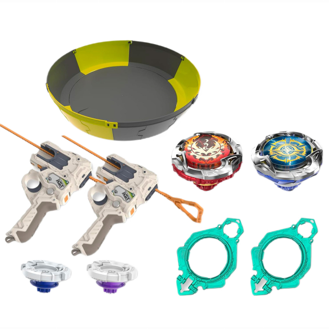 Волчки и боевые арены - ​Игровой набор Infinity Nado VII Pro Series Modular Battle Set Громовой Охотник Теней и Огненное Колесо Взрыва (EU664181)
