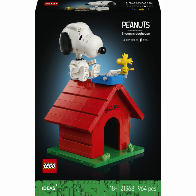 Конструктори LEGO - Конструктор LEGO Ideas «Дрібнота»: будка Снупі (21368)