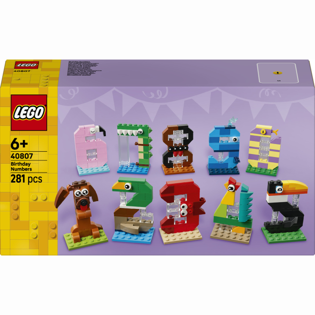Конструктори LEGO - Конструктор Lego Iconic Цифри на день народження (40807)