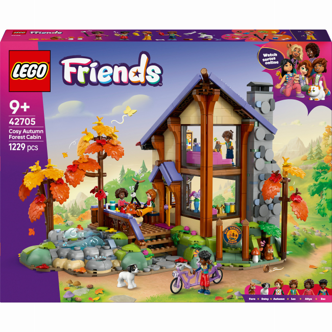 Конструкторы LEGO - Конструктор LEGO Friends Уютный лесной домик для осеннего отдыха (42705)