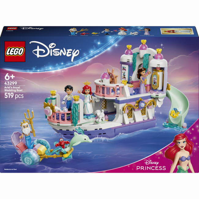 Конструктори LEGO - Конструктор LEGO Disney Princess Королівський весільний човен Аріель (43299)