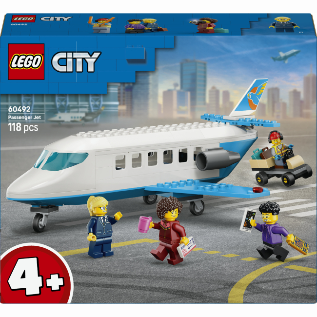 Конструктори LEGO - Конструктор LEGO City Пасажирський літак (60492)