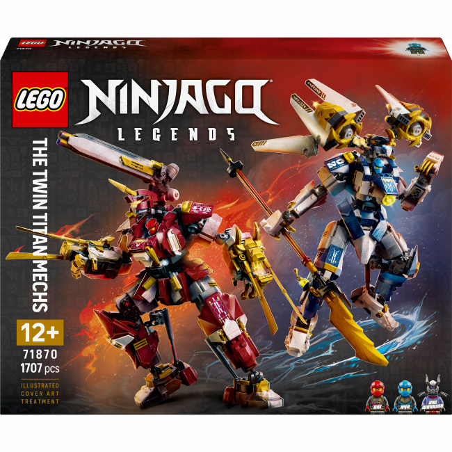 Конструктори LEGO - Конструктор LEGO NINJAGO Близнюки роботи-Титани (71870)