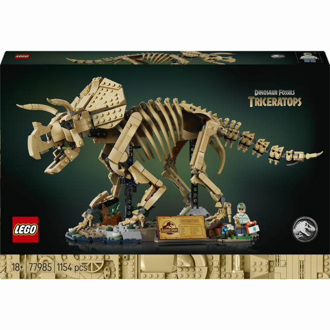 Конструкторы LEGO - Конструктор LEGO Jurassic Park Окаменелости динозавров: Трицератопс (77985)