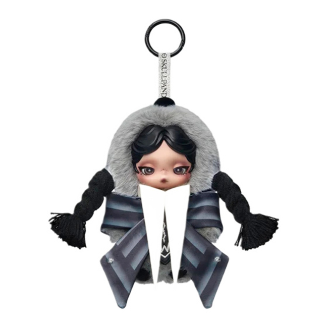 Брелоки - Колекційна м'яка іграшка Pop Mart Skullpanda Wednesday Nevermore academy uniform (SWNA-01)
