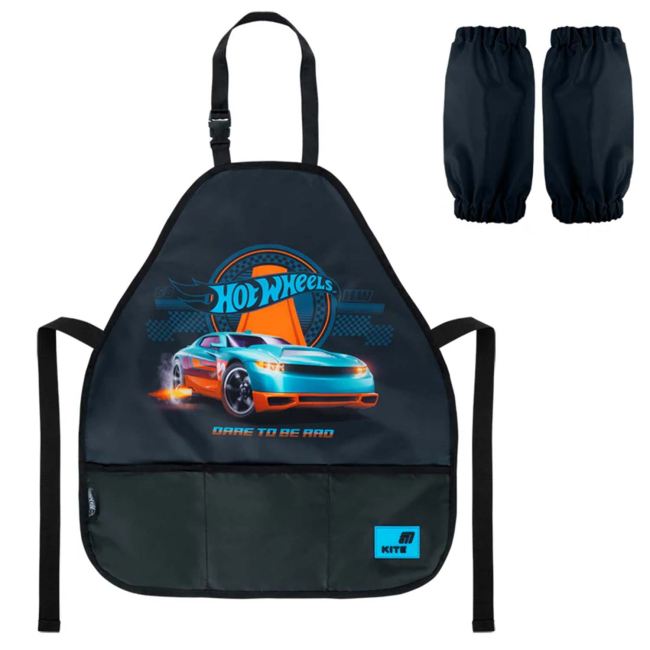 Костюмы и маски - Фартук Kite Education Hot Wheels с нарукавниками (HW26-161)