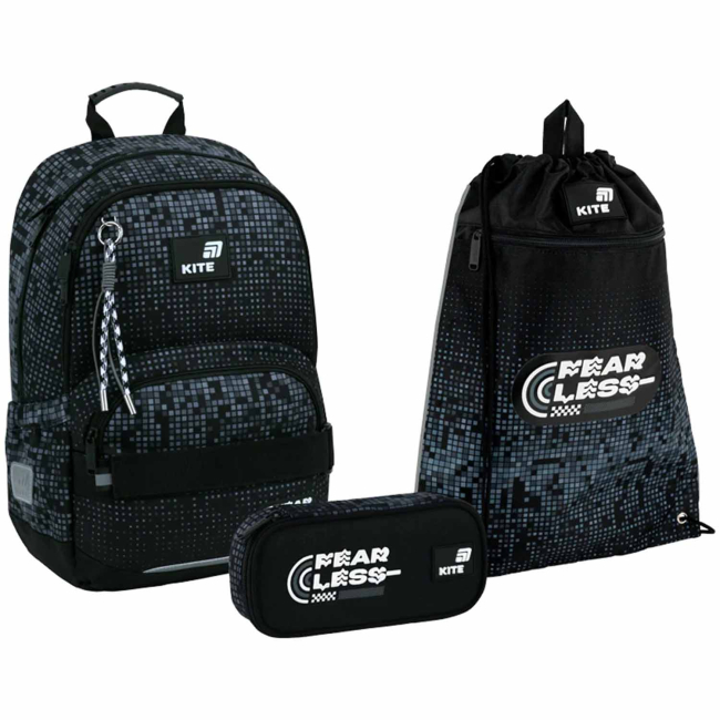 Рюкзаки и сумки - Школьный набор Kite Education Fearless (SET_K26-585M-3)