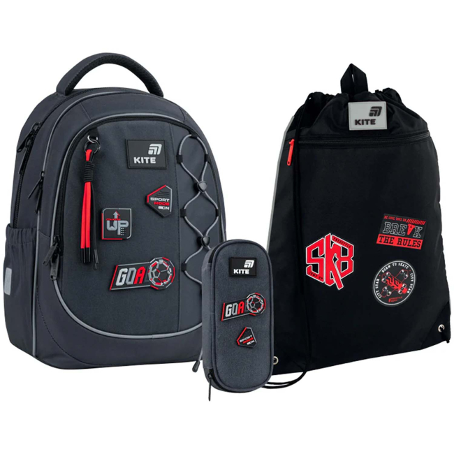 Рюкзаки и сумки - Школьный набор Kite Education Sport mode (SET_K26-700M-6)