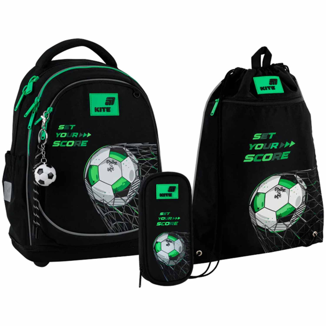 Рюкзаки та сумки - Шкільний набір Kite Education Football (SET_K26-724S-3)