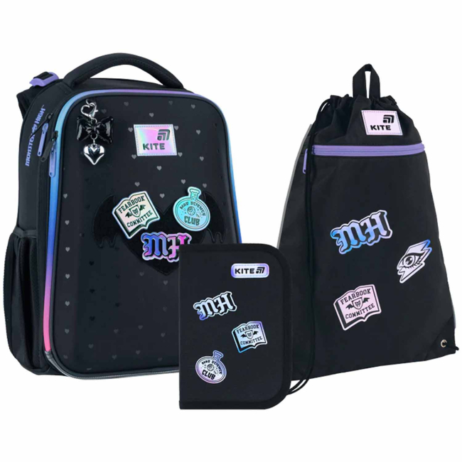 Рюкзаки та сумки - Шкільний набір Kite Education Monster High (SET_MH26-531M)